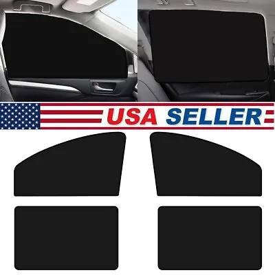 4× Auto Car Side Front Rear Window Sun Shade Cover Magnetic Mesh Shield Anti-UV • $12.18