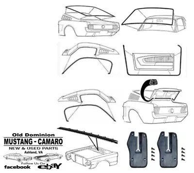 1965-1966 Mustang Fastback Weatherstrip Seal Kit • $219.95