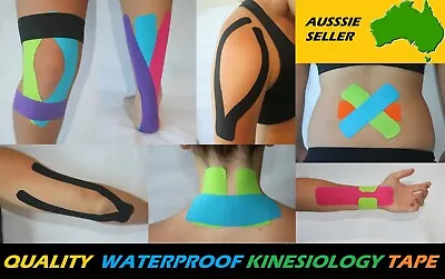 Kinesiology Tape Sport Muscle KT Tape X 2 Rolls 5cmx 5mtr (with Zip Seal Bag) • $19.96