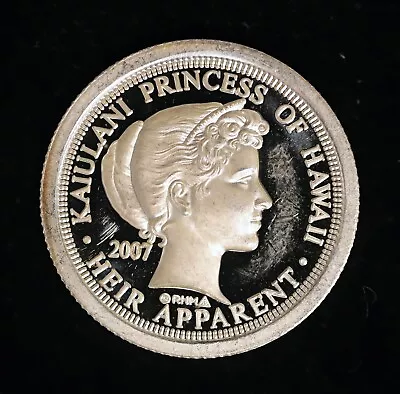 2007 Princess Kaiulani Of Hawaii 1/4 Oz .999 Silver | $5 Hapaha Dala • $94.95