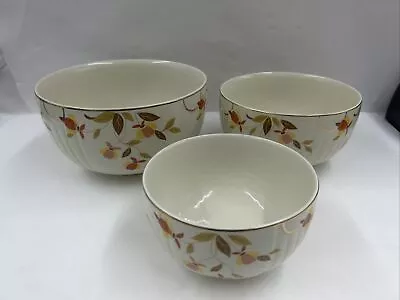 Hall’s Superior Quality Kitchenware Mary Dunbar Jewel Set Of 3 Nesting Bowls • $68