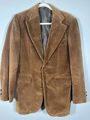 Vintage Envoy Corduroy Men’s Jacket Sport Coat Blazer Sz 36R Brown  Camel • $27