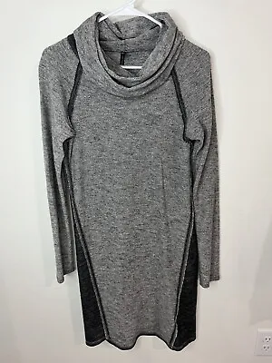 Kuhl Women's Lea Cowl Neck Carbon Gray Lightweight Sweater Dress Small S Long • $9.99