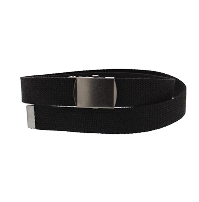 £4.69 • Buy Zac's Alter Ego® Adjustable Plain Canvas Webbing Belt With Shiny Slider Buckle