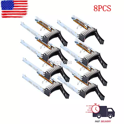 $50 • Buy 8PCS For 44T2216 IBM 2.5  HDD Caddy Tray X3550 X3650 X3500 X3400 M2 M3 M4 HS22