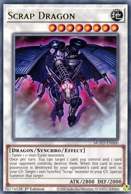 X3 Scrap Dragon - MGED-EN060 - Rare - 1st Edition Yu-Gi-Oh! M/NM • $2.52