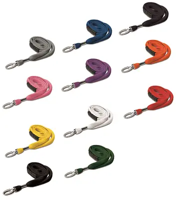 Lanyard NECK Strap Tubular Fabric With Silver Metal Lobster Clip - FREE POST • £7.23