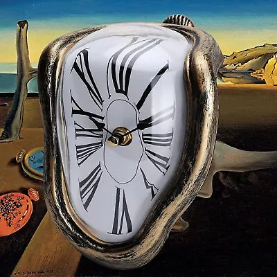Melting Clock Salvador Dali Watch Melted Clock For Decorative Home Office Shelf • $26.51