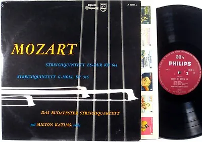 PHILIPS HOLLAND Mozart BUDAPEST STRING QUARTET KATIMS String Quintets A-01191 NM • $11.75