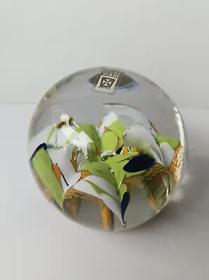 Mdina Glass Paperweight Multicoloured Signed Labelled • £12