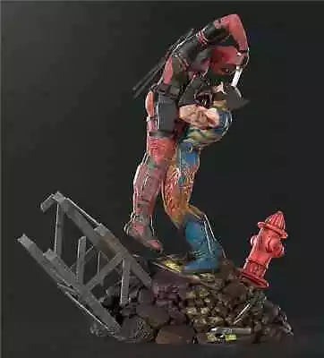 Wolverine Vs. Deadpool Resin Sculpture Statue Model Kit X-men Size Choices! • $78