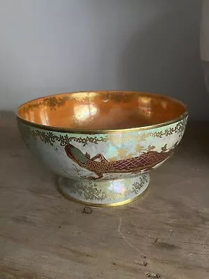 Crown Devon Fielding Lustre Lustrine Fairyland Bowl • £170