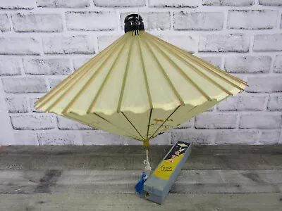 Vtg Japan Japanese Hand Painted Paper Lamp Shade W/Box For Kasa Light Lantern • $69.99