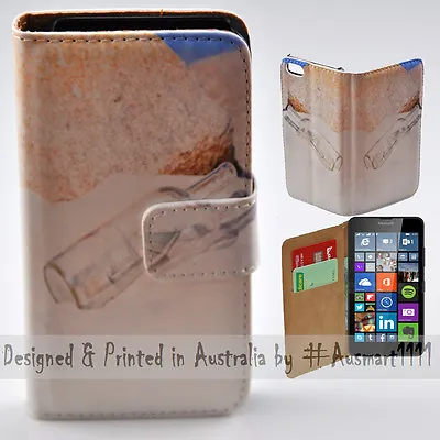 For Nokia Series - Message In A Bottle Print Wallet Mobile Phone Case Cover • $13.98