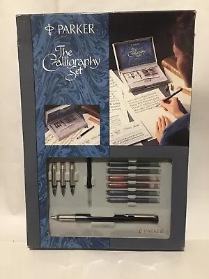 £10.49 • Buy Parker 'The Calligraphy Set' Boxed & Unused Fountain Pen Nibs Ink Instructions