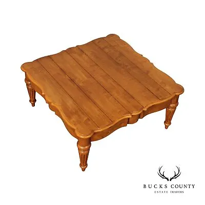 Ethan Allen 'Legacy' Square Top Maple Coffee Table • $865