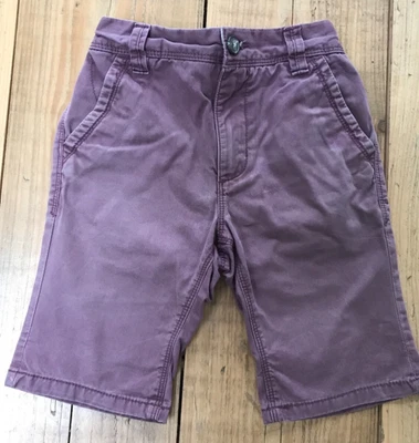 £2 • Buy Boys Next Chino Shorts Age 7 Chalky Burgundy Colour