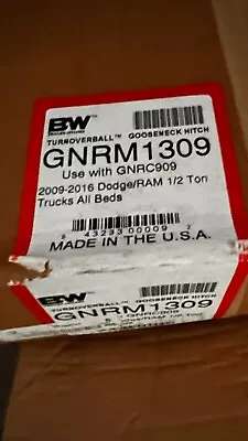 B&W GNRM1309 Mounting Kit Turnoverball Gooseneck Hitch 2009-2018 RAM 1500 RAILS • $250