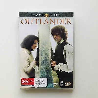 $24.98 • Buy Outlander Season 3 TV Series Time Travel DVD 2017 5 Discs Region 4 MA15+ BN