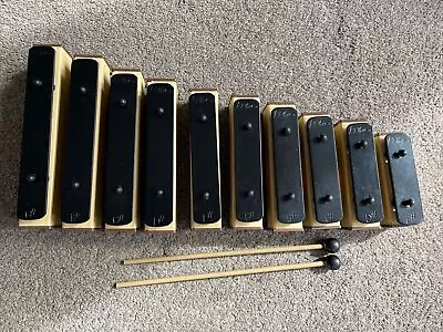 10 Percussion Plus Chime Bars With Pair Of Beaters • $12.42