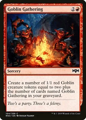 MTG 4x Goblin Gathering [Playset Ravnica Allegiance Near Mint] • £1.40