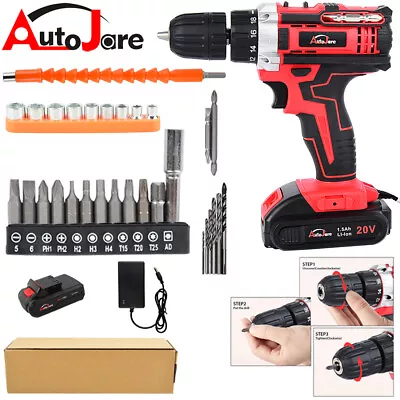 20V Cordless Drill 3/8”Electric Screwdriver Mini Wireless Power Driver W/Battery • $29.90