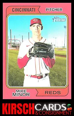 Mike Minor 2023 Topps Heritage #485 Red Border Cincinnati Reds • $4.24