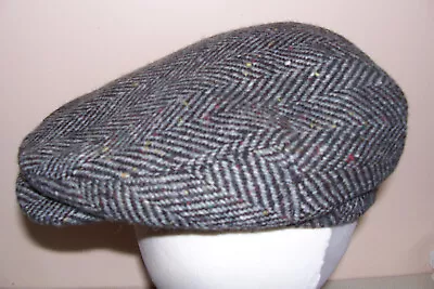 Men’s Flat Cap Failsworth Donegal Windsor Tweed Cap 100% Wool Xl 7 1/2 61cm Used • £12