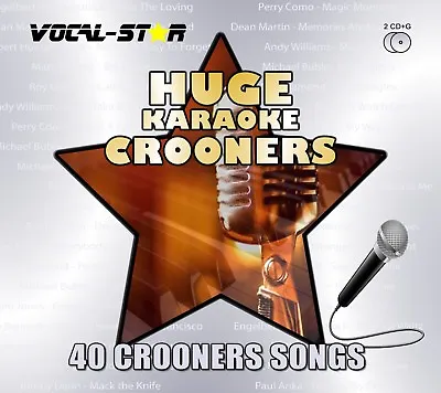 £10.99 • Buy Vocal-Star Crooners Swing Huge Karaoke Hits Cdg Cd+G Disc Set - 40 Songs
