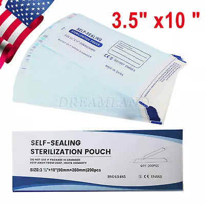Self Sterilization Pouches Pouch Autoclave Sterilizer Bags Dental Tattoo Nail • $489.10