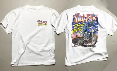 Vintage 1997 Doug Henry ''The Thumper'' Supercross Series Single - White Shirt • $24.99