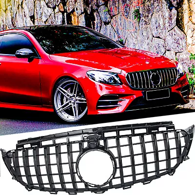 Gloss Black GT Sport Grill Front Bumper Grille For 17-20 Mercedes W213 E300 E400 • $68.99