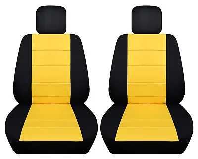 Front Car Seat Cover Black/yellow W/ Ladybughibiscusbutterfly Fits VW BEETLE • $60.51