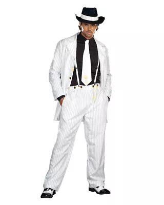 Dreamgirl Adult Men's White Black Zoot Suit Riot Costume • $57.17