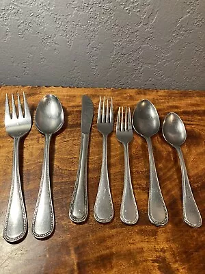 Ekco Eterna Bastille Japan 1 Setting Stainless Flatware + 1 Serving Fork & Spoon • $16