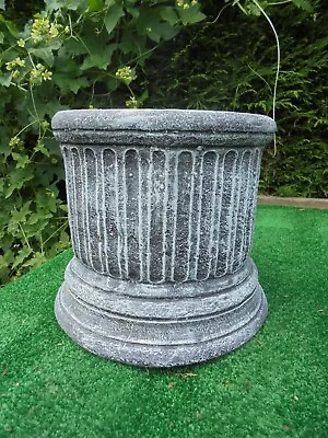 Small Round Plinth Concrete Garden Ornament • £25