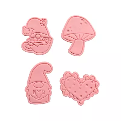 Gnome Cookie Cutter Stamp Heart Mushroom Valentine's Day • $10.43