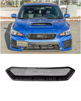 For 18-21 Subaru WRX STi | CS Style Matte Black Front Mesh Grille Vent Cover • $109.98