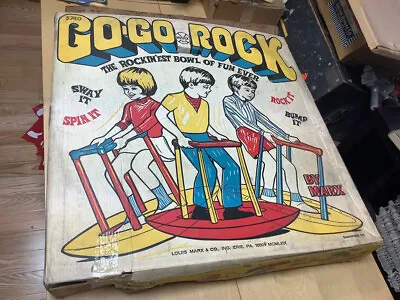 GO-GO ROCK -- In Box -- MARX Rare Indoor/outdoor Toy - 1969 -- Big Wheel Makers • $588.23