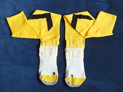 Manchester United Socks CL Yellow 2009-2010 Goalkeeper Player Issue Size Large • $37.32