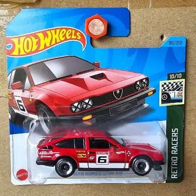 Hot Wheels 2023 - ALFA ROMEO GTV6 3.0 [RED] NEAR MINT VHTF CARD GOOD  • $24.95