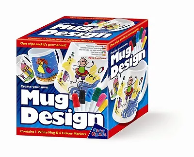 Kids Art Craft Set Toy Kit For Girls Boys Personalise Your Own Mug Age 3+ • £11.99