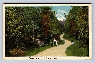 Milton VT-Vermont Scenic Road View Antique Vintage C1917 Souvenir Postcard • $7.99
