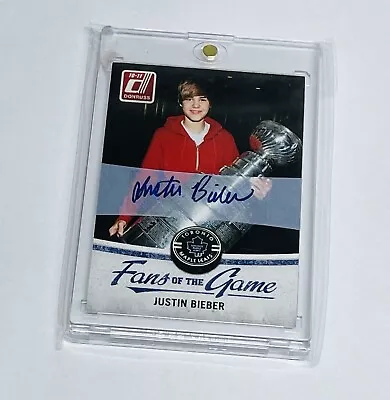 $7999.99 • Buy 2010-11 Donruss Justin Bieber Fans Of The Game Auto Autograph #3 RARE