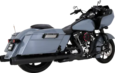 Vance & Hines Power Duals Black PCX Header System For 2009-2016 Harley Touring • $1099.99