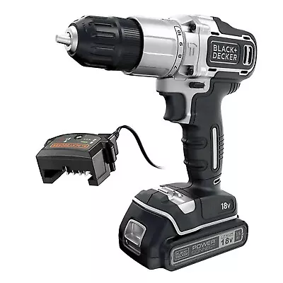 £25.19 • Buy Black+Decker Combi Drill Cordless BCD700SAP1-GB Keyless 1.5Ah Li-ion Charger 18V