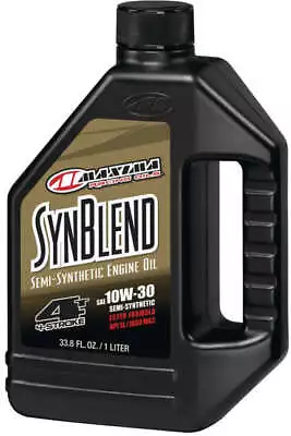 Maxima SynBlend 4 Stroke Motorcycle Engine Oil 10W30 1 Liter 30-32901B 78-98741 • $21