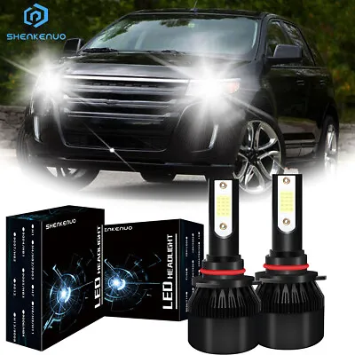 For Ford Edge 2011-2014 Headlight 9012 LED 6000K White High Low Beam Bulbs • $17.66