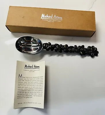 Michael Aram Coffee Bean Spoon Scoop 8  Bronze Michael Aram Brand New In Box • $75