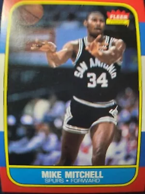 1986-87 Fleer Set-Break # 74 Mike Mitchell NM-MT OR BETTER *GMCARDS* ~Crispy~ • $3.25